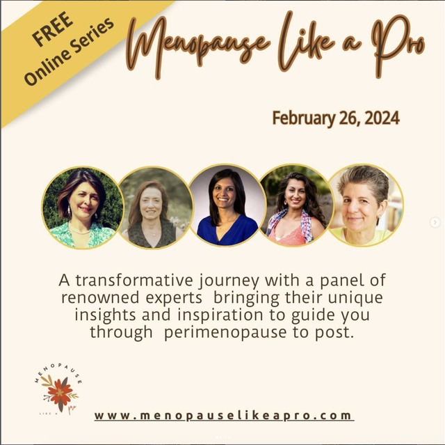 Menopause Like a Pro event poster