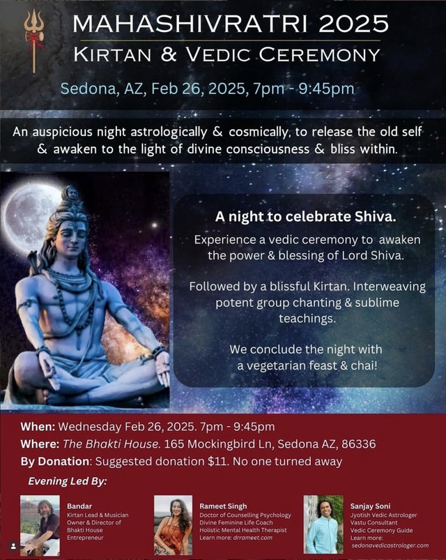 Mahashivratri 2025: Kirtan & Vedic Ceremony event poster