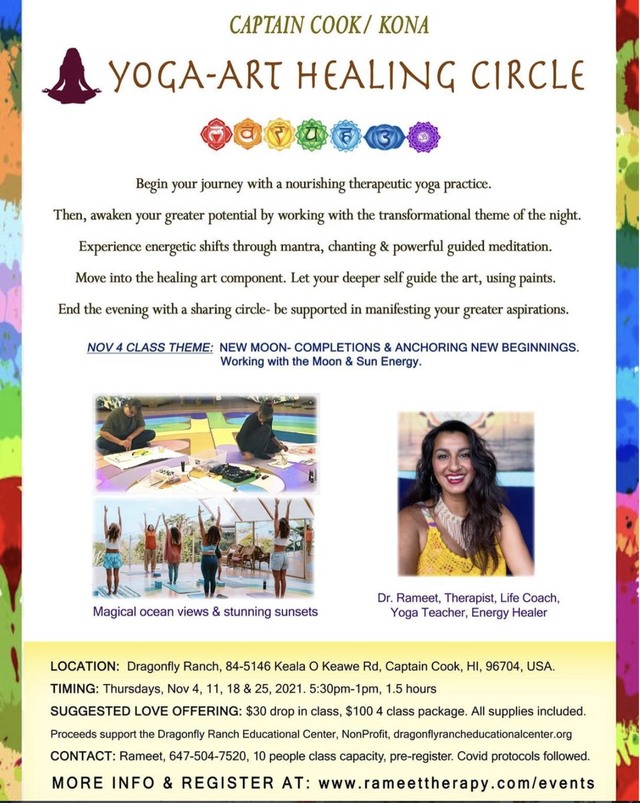 Yoga-Art Healing Circle event poster
