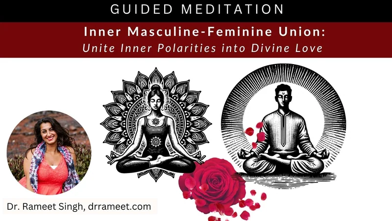 Inner Masculine–Feminine Union & Divine Love — meditation artwork