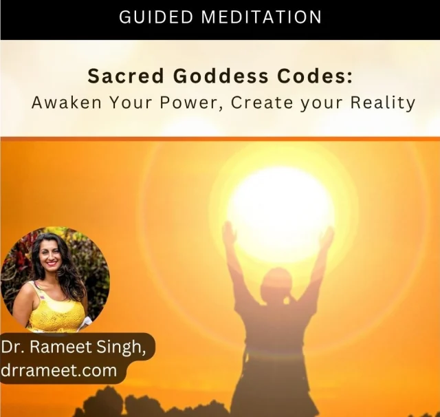 Sacred Goddess Codes: Awaken Your Power, Create your Reality — guided meditation artwork